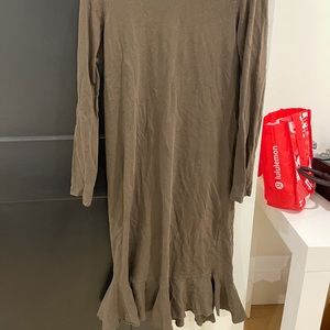 Zara Midi Olive green dress